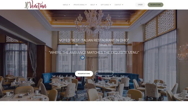 Il Venetian Restaurant Hero Section