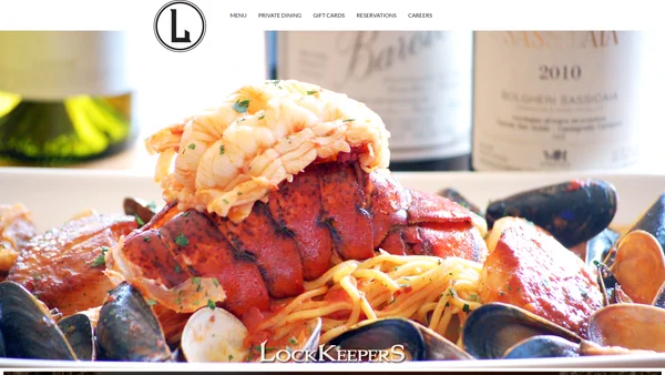 LockKeepers home page web design