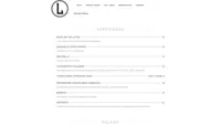 LockKeepers menu page design