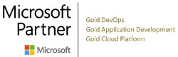Badge showing the Microsoft Gold Partner rating of The Provato Group