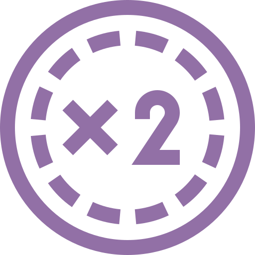x2 doubling icon